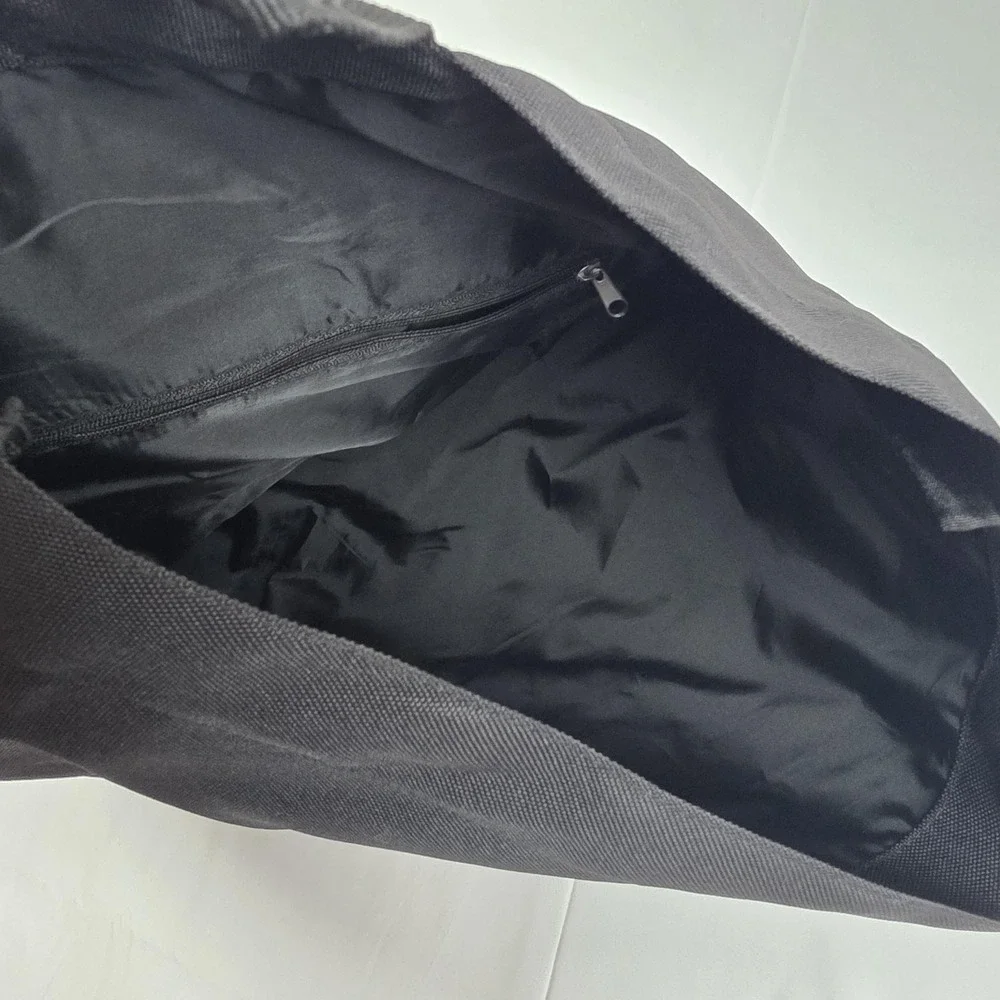 On Cloud Roll Top Backpack Black 18 Inch Soft Case Travel Men Daypack Polyester